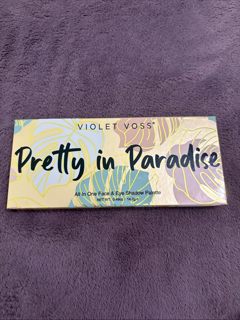 Violet Voss Pretty in Paradise Eyeshadow Palette - Pastel Yellow & Teal Design